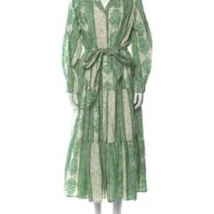 ROLLER RABBIT Paisley Print Long Dress Size: L